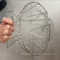 Aço inoxidável Expansível Dobrável Fry Mesh Basket Strainer Net Para Cozinha Cozinhar Ferramenta